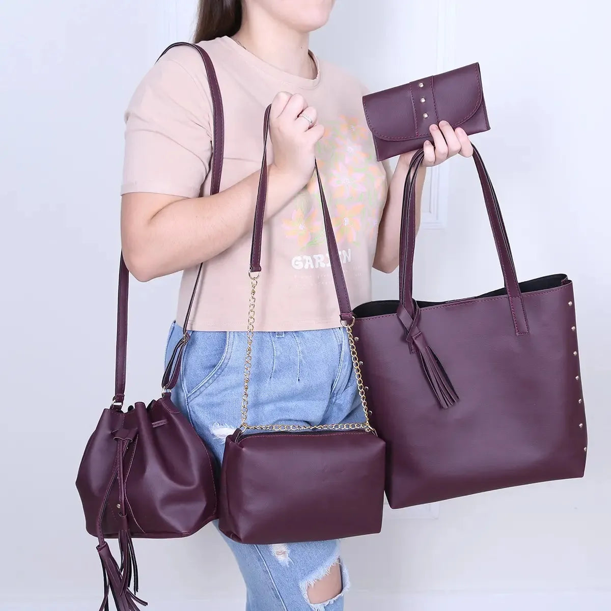 Conjunto de Bolsas Elegancia Pure - Compra 1 Lleva 4